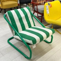 Fauteuil inclinable moderne et confortable avec dossier réglable, fauteuil individuel en métal pour salon et chambre à coucher – Offre Spéciale
