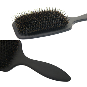 Tùy Chỉnh Nhãn Hiệu Riêng Detangling Tóc Vuông Mái Chèo Bàn Chải Cao Su Cushion Nylon Mix Heo Rừng Lông Extension Tóc Bàn Chải Cho Tóc Giả Tóc - Product Image 6