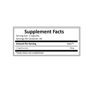 Premium L-Ergothionein Kapseln | Natürliches Antioxidans | Haut aufhellung & Anti-Aging-Unterstützung - Product Image 4