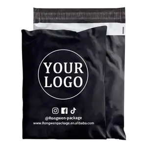 Bolsa de correo de plástico con logotipo personalizado, bolsa de mensajería de poliéster rosa de alta calidad