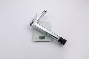 Robinet de lavabo haut chromé à levier unique pour salle de bain, mitigeur de lavabo surélevé - Product Image 5