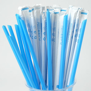 Nhà Máy Tùy Chỉnh PLA Duy Nhất Đóng Gói Ống Hút Cho Sữa Cà Phê Nước Trái Cây Đồ Uống Dùng Một Lần Phân Hủy Sinh Học Uống PLA Rơm 100Pcs - Product Image 1