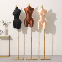 Nouvel Arrivage Mannequin Torse Femme Grande Taille en Satin, Taille Fine et Hanches Courbes, Présentoir Demi-Corps pour Vitrine de Magasin de Vêtements