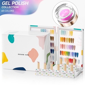 JTING – Kit de vernis à ongles gel UV/LED, collection été 60 couleurs très prisée, flacon de 15 ml, livre de couleurs offert - Product Image 1