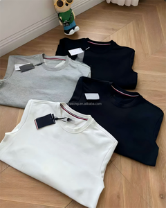 Hợp thời trang thương hiệu mới cao cấp chất lượng cao da thoáng khí thân thiện với kinh doanh cổ điển giải trí mùa xuân hoodie Bộ đồ thể thao tùy chỉnh - Product Image 3