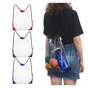 Bolsas Transparentes Personalizadas para Estadios, Estilo con Cordón, con Letras de Vinilo Personalizadas - Product Image 1