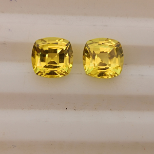 Zafiro Amarillo Cultivado en Laboratorio, Gema Suelta, Corte Personalizado en Múltiples Formas, Alta Claridad, Piedra de Calidad Premium para Joyería - Product Image 1