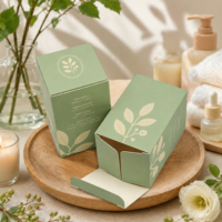 Boîte à cartes personnalisée pour bougies parfumées, en papier couché recyclable, emballage de parfum, vente en gros, boîte pliante à fermeture automatique