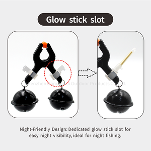 1 ชิ้น ดับเบิ้ลเบลล์แคทฟิชแบง พร้อมช่องใส่แท่งเรืองแสง เหมาะสำหรับอุปกรณ์ตก<span class=keywords><strong>ปลา</strong></span>กลางคืน - Product Image 5