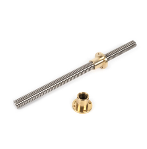 304 Stainless Steel T12 Screw Length 100 200 300 400 500 600 700 800 1000mm Lead 2 3 4 8 10 <strong>Trapezoidal</strong> <strong>Spindle</strong> And Nut - Product Image 1