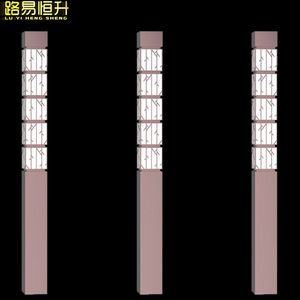 ไฟถนนโซลาร์เซลล์ Lu Yi Heng Sheng แบบ LED สำหรับภายนอกอาคาร สไตล์จีนโบราณ สำหรับสวนสาธารณะ ระยะส่องสว่าง 15-30 เมตร - Product Image 1