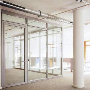 ผนัง<span class=keywords><strong>กั้น</strong></span>กระจกแบบไร้กรอบสำหรับสำนักงาน พร้อมโปรไฟล์ด้านบนและด้านล่าง ผนังกระจกมองทะลุได้เต็มที่ - Product Image 5