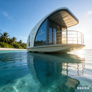 Kit de maison de pêche flottante préfabriquée portable en acier moderne innovant modifié à partir d'un <span class=keywords><strong>conteneur</strong></span> d'expédition pour les stations balnéaires et les hôtels - Product Image 3