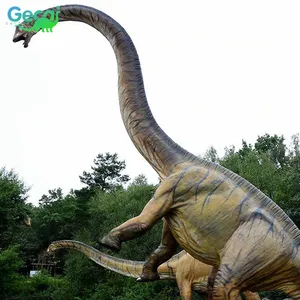 Gecai robot gigante meccanico grande dinosauro vivo parco giochi personalizzato grande a grandezza naturale brachiosaurus dinosauro