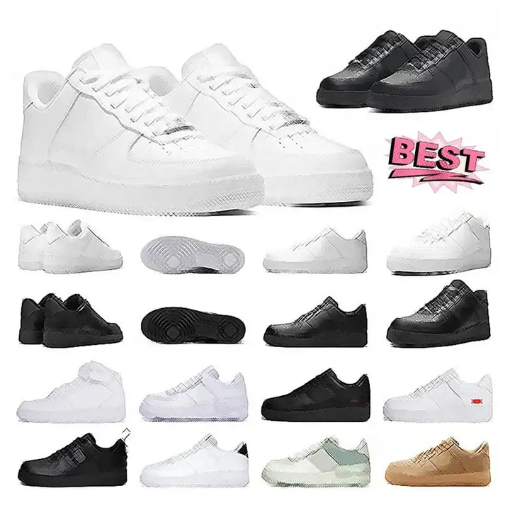 Cheap Fashion One 1 Men Sneakers White Black Running Original