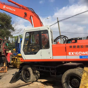 Venta de bajo precio en la excavadora de ruedas Hitachi EX160WD usada Componentes del motor de núcleo original Buen estado ubicado en Shanghai - Product Image 1