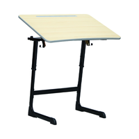Bureau d'école ergonomique moderne à hauteur réglable avec surface en bois pour salon, bureau à domicile