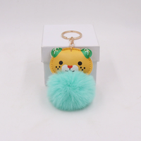 Porte-clés en fourrure d'animal de la forêt de dessin animé, sac à dos d'étudiant, décoration suspendue pour vêtements, stylo