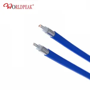 RG401 RG402 .141 ''RG405 0.086" mavi FEP ceket ile düşük kayıp esnek RF koaksiyel kablo