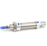 Cylindre pneumatique FES-TO DSNU-32-30-PPS-A, cylindre rond, alésage 32 mm, course 30 mm, amortisseur auto-réglable ISO 6432