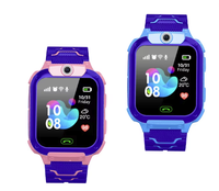Reloj Inteligente Q12B a Prueba de Agua para Niños, con SOS, Rastreador de Niños Perdidos, Tarjeta SIM 2G, Monitor de Sueño, Calendario, Reloj, GPS, Pantalla TFT, Android/iOS