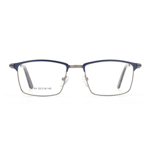 Armazones de Gafas Listos <span class=keywords><strong>para</strong></span> Enviar al por Mayor Rectangulares de Metal <span class=keywords><strong>para</strong></span> Hombre Montura Completa Óptica de Moda - Product Image 2
