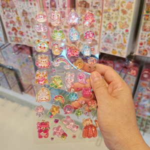 สติกเกอร์เรซิ่น 3 มิติ ลายบองบองน่ารัก สติกเกอร์ PVC แบบนูนเคลือบอีพ็อกซี่ สำหรับตกแต่ง - Product Image 4