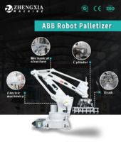 Robot palettiseur programmable ABB 20kg 25kg 30kg 50kg farine de blé litière pour chat charbon de bois granulés de bois Machine de palettisation automatique