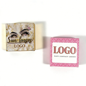 Boîte personnalisée pour <span class=keywords><strong>lentilles</strong></span> de contact souples à faible MOQ, étui vide pour <span class=keywords><strong>lentilles</strong></span> de contact, emballage cosmétique avec logo - Product Image 1