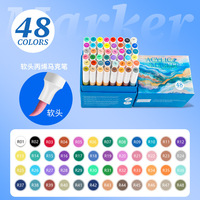 Marqueurs acryliques 120 couleurs à pointe souple personnalisés en gros Ensemble de marqueurs de dessin pour étudiants Art DIY