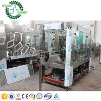 Machine de remplissage de canettes PET 2 en 1 12-1 Monobloc PLC Control Carbon Dioxide Carbonated Soda Water Beverage Mouming Wine 200ml 250ml