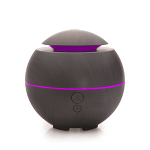 Mini humidificateur en forme de champignon JCSY-306, diffuseur d'arômes silencieux alimenté par USB, 180ml, pour la maison et le bureau, design en grain de bois - Product Image 2