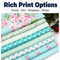 Tissu satiné non tissé 100 % coton, 120 g/m², épais, largeur 55/56 pouces, uni, résistant à l'abrasion, respirant, motif animalier, prix abordable
