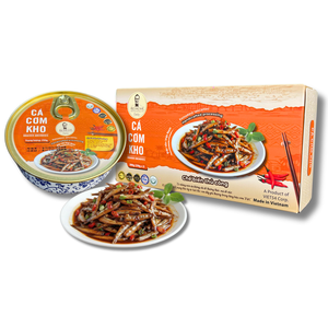 Ca Com Kho, spécialité vietnamienne, poisson anchois braisé, boîte de conserve de 250g, transformation artisanale, sauce chili épicée, export en vrac - Product Image 4