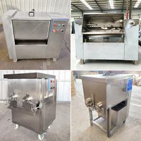 Industriële Mix 100 Kg Gehakt 100l Hakmolen RVS Grinder Dubbele As Blender Vleesmenger Machine 100kg Groente