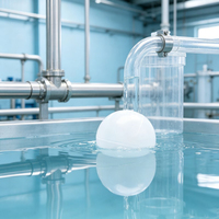 Boule flottante creuse en plastique HDPE pour bassin de stockage de liquides chimiques en extérieur