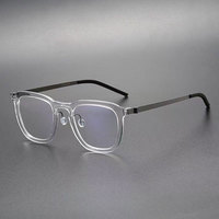 Lunettes de lecture classiques en acier vert de haute qualité avec logo personnalisé, unisexe, meilleur style, légères, en titane, verres transparents anti-lumière bleue