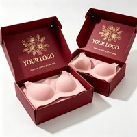 Boîte cadeau vide personnalisée avec logo, en carton rigide recyclable, pelliculage mat, pour vêtements (bra, sweats à capuche, t-shirts) – Emballage d'expédition
