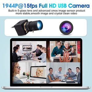 Cámara USB ELP de 5MP con Lente sin Distorsión 2592x1944, Sensor MI5100, Cámara Industrial Mini Webcam UVC para Raspberry Pi, <span class=keywords><strong>Facetime</strong></span> - Product Image 6