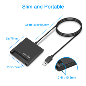 IC ISO 7816 lector inteligente tarjeta emv lector de tarjeta de chip/escritor con <span class=keywords><strong>el</strong></span> software - Product Image 4