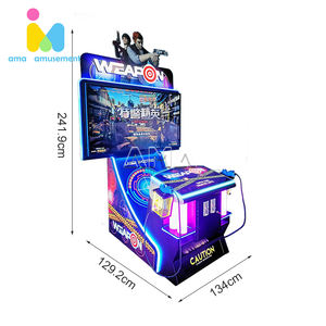 AMA la polizia speciale di lingua inglese simulatore di pistola da tiro a gettoni macchina Arcade per videogiochi con plastica metallica - Product Image 3