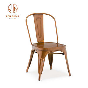 <span class=keywords><strong>Sillas</strong></span> de comedor con estructura de Metal de hierro modernas Vintage precio barato apilable jardín al aire libre Bistro restaurante muebles <span class=keywords><strong>para</strong></span> Hotel Villa - Product Image 2