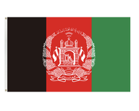 Taille personnalisée 90*150cm grand drapeau afghan bannière 3x5ft Bandera drapeau afghan pour l'extérieur