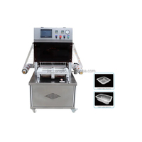 Machine d'emballage sous vide automatique de type continu Langtai pour aliments, viande, fromage, poisson, équipement de scellage et de conservation en sachet et en papier