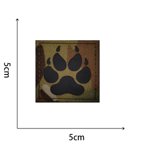 <span class=keywords><strong>K9</strong></span> phản ứng đội IR phản xạ armband phù hiệu Dog Paw tinh thần chiến thuật các bản vá lỗi với móc và vòng lặp - Product Image 6