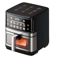 Nouvelle Friteuse à Air Numérique 12L Grande Capacité Modèle Domestique Écran Tactile Couleur en Fer Blanc et Plastique Multifonctionnelle Électrique Coulissante