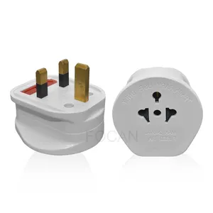 Soket Universal Ke UK 3Pin colokan adaptor Travel dengan Fuse 13A untuk UK/Yunani/Malta/cyultra-