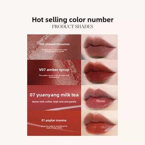 Glaçage à lèvres miroir ambre Joocyee, <span class=keywords><strong>rouge</strong></span> à lèvres liquide mat <span class=keywords><strong>blanc</strong></span> <span class=keywords><strong>rouge</strong></span>, velours, écran solaire, <span class=keywords><strong>rouge</strong></span> à lèvres repulpant - Product Image 2