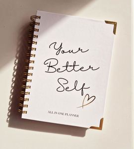 Self-Care Gratitude <b>Journal</b> All in One Wellness Planner with Spiral Binding 100 Sheets Customizable Paper Cover Hardcover Gift - Product Image 1