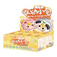 Boîte à surprises en peluche ABS pour collectionneurs de bébés, avec trois pochettes de rangement, sacs organisateurs de cadeaux, mini jouets/sachets de collations pour enfants et adultes